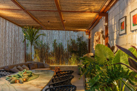 Bambu em evidência: Casa Gardênia, Alpendre da Casa e Bangalô Duna Bambu em evidência: Casa Gardênia, Alpendre da Casa e Bangalô Duna